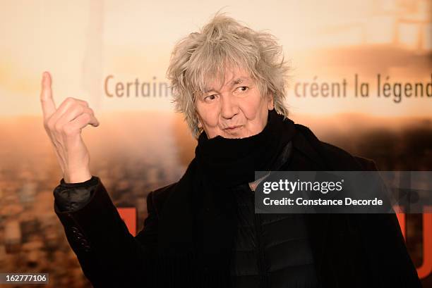 Jacques Higelin attends the "Jappeloup" premiere at Le Grand Rex on February 26, 2013 in Paris, France.