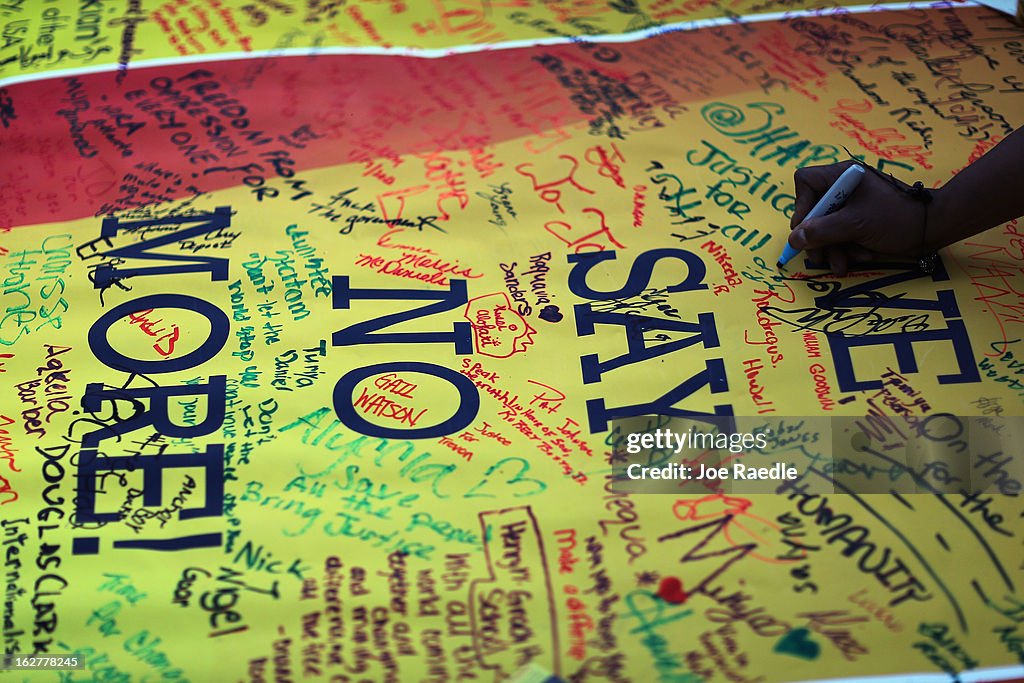 Candlelight Vigils Marks One Year Anniversary Of Trayvon Martin's Death