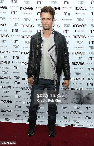 Josh Duhamel attends the Moves' 2013 Spring Fashion Issue Mens Cover Party at TOY at Gansevoort Hotel on February 26, 2013 in New York City.