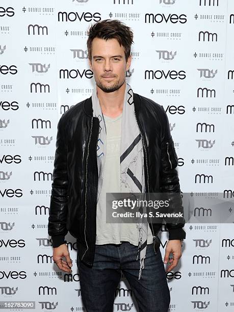 Actor Josh Duhamel attends the Moves' 2013 Spring Fashion Issue Mens Cover Party at TOY at Gansevoort Hotel on February 26, 2013 in New York City.