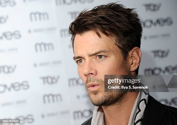 Actor Josh Duhamel attends the Moves' 2013 Spring Fashion Issue Mens Cover Party at TOY at Gansevoort Hotel on February 26, 2013 in New York City.