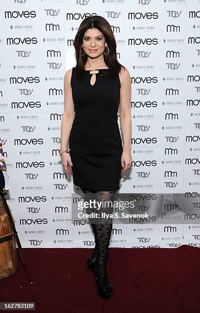 Personality Tamsen Fada attends the Moves' 2013 Spring Fashion Issue Mens Cover Party at TOY at Gansevoort Hotel on February 26, 2013 in New York...