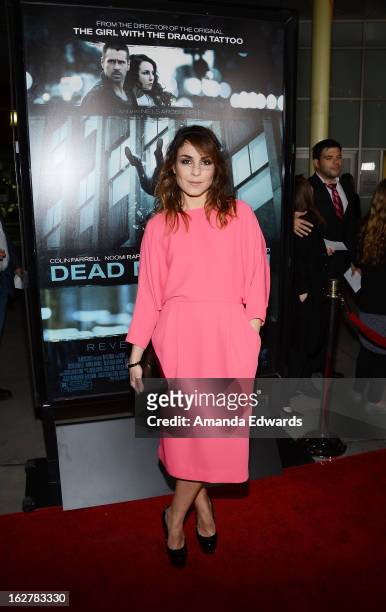 Actress Noomi Rapace arrives at the Los Angeles Premiere of "Dead Man Down" at ArcLight Hollywood on February 26, 2013 in Hollywood, California.