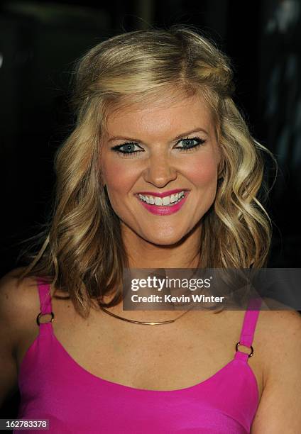 Actress Arden Myrin arrives to the premiere of FilmDistricts's "Dead Man Down" at ArcLight Hollywood on February 26, 2013 in Hollywood, California.