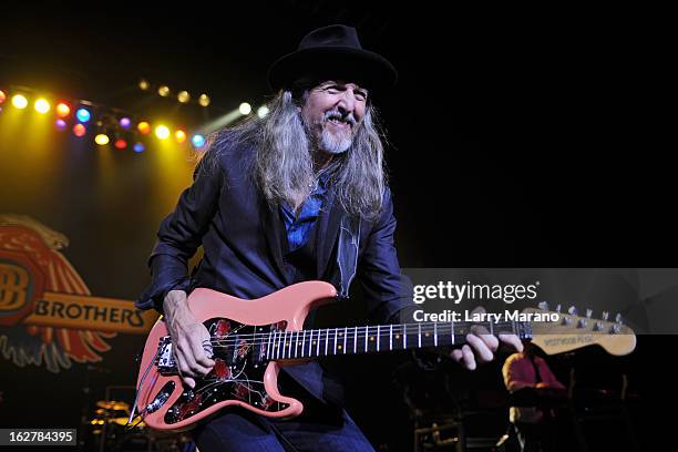 Patrick Simmons of The Doobie Brothers performs at Hard Rock Live! in the Seminole Hard Rock Hotel & Casino on February 26, 2013 in Hollywood,...