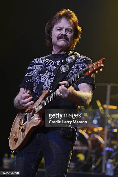 Tom Johnston of The Doobie Brothers performs at Hard Rock Live! in the Seminole Hard Rock Hotel & Casino on February 26, 2013 in Hollywood, Florida.