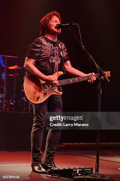 Tom Johnston of The Doobie Brothers performs at Hard Rock Live! in the Seminole Hard Rock Hotel & Casino on February 26, 2013 in Hollywood, Florida.