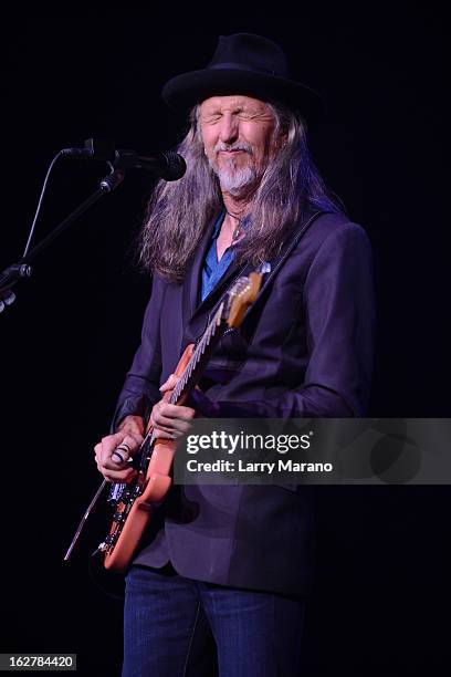 Patrick Simmons of The Doobie Brothers performs at Hard Rock Live! in the Seminole Hard Rock Hotel & Casino on February 26, 2013 in Hollywood,...