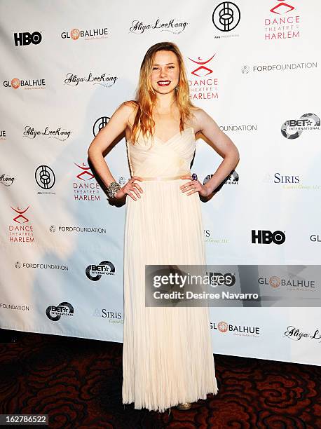 New York City Principal Dancer Sara Mearns attends the Dance Theatre Of Harlem 44th Anniversary Celebration at Mandarin Oriental Hotel on February...