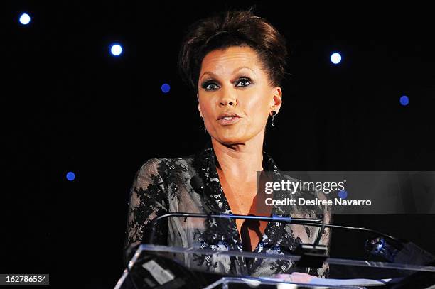 Actress and singer Vanessa Williams accepts the Dance Theatre of Harlem's 2013 Vision Award during the Dance Theatre Of Harlem 44th Anniversary...