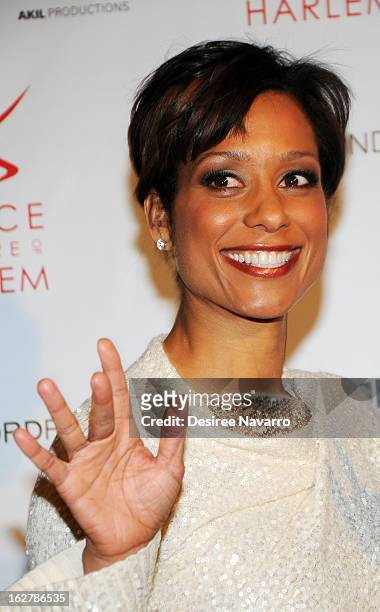 Anchor Sade Baderinwa attends the Dance Theatre Of Harlem 44th Anniversary Celebration at Mandarin Oriental Hotel on February 26, 2013 in New York...