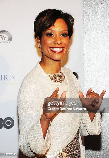 Anchor Sade Baderinwa attends the Dance Theatre Of Harlem 44th Anniversary Celebration at Mandarin Oriental Hotel on February 26, 2013 in New York...