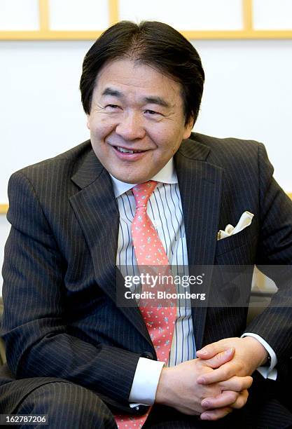 Heizo Takenaka, Japan's former economy minister and professor at Keio University, speaks during an interview in Tokyo, Japan, on Wednesday, Feb. 27,...
