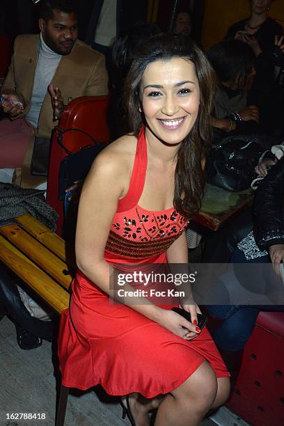 Karima Charni attends the Christophe Guillarme Fall/Winter 2013 Ready-to-Wear show as part of Paris Fashion Week on February 26, 2013 in Paris,...