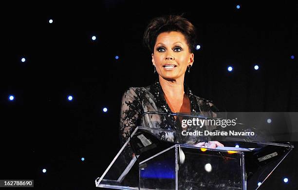 Actress and singer Vanessa Williams accepts the Dance Theatre of Harlem's 2013 Vision Award during the Dance Theatre Of Harlem 44th Anniversary...