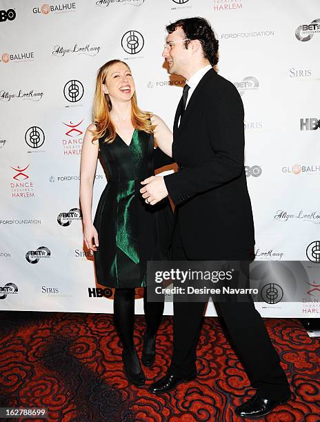 Chelsea Clinton and husband Marc Mezvinsky attend the Dance Theatre Of Harlem 44th Anniversary Celebration at Mandarin Oriental Hotel on February 26,...