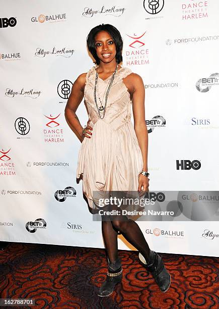 Actress Condola Rashad attends the Dance Theatre Of Harlem 44th Anniversary Celebration at Mandarin Oriental Hotel on February 26, 2013 in New York...