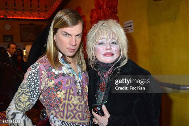 Christophe Guillarme and Armande Altai attend the Christophe Guillarme Fall/Winter 2013 Ready-to-Wear show as part of Paris Fashion Week on February...