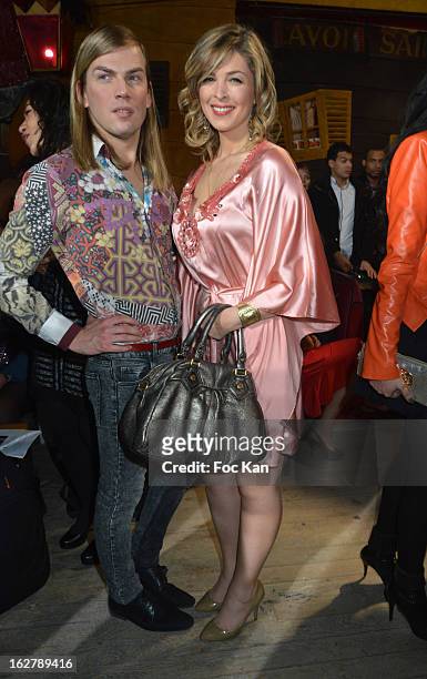 Christophe Guillarme and Eleonore Boccara attend the Christophe Guillarme Fall/Winter 2013 Ready-to-Wear show as part of Paris Fashion Week on...