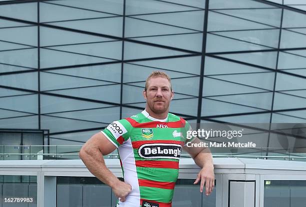 Michael Crocker of the South Sydney Rabbitohs poses during the 2013 NRL season launch at The Star on February 27, 2013 in Sydney, Australia.