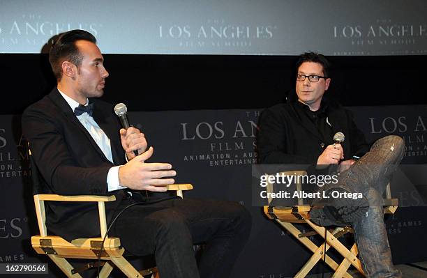 Actor/writer/producer Ivan Djurovic and director Dave Parker attend the Screening and Q&A for "ColdWater" at The Los Angeles Film School on February...