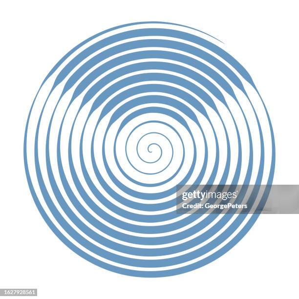 concentric spiral frame-border with glitch technique - record spinning stock illustrations
