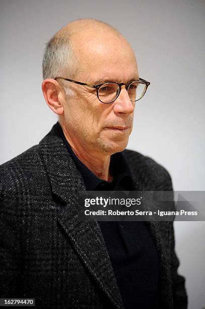 Italian director Gabriele Salvatores attends the presentation of his latest movie "Educazione Siberiana" at Feltrinelli Bookshop on February 26, 2013...