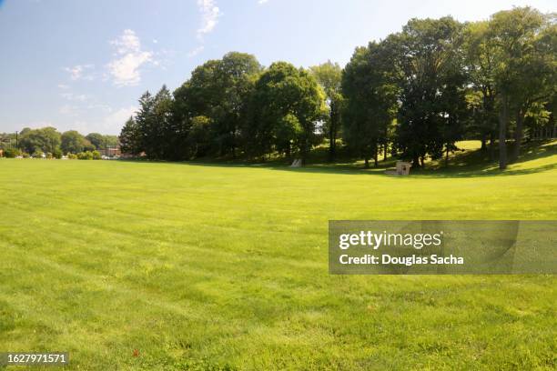 lawn area that protest victims where shot  by the national guard - national guard stock pictures, royalty-free photos & images