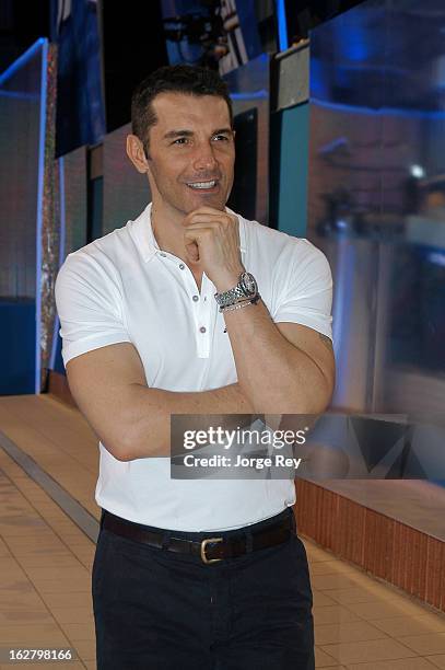 Actor Jesus Vazquez attends the Photocall for Tele5 program "Look who jumps" on February 27, 2013 in Las Palmas de Gran Canaria, Spain.