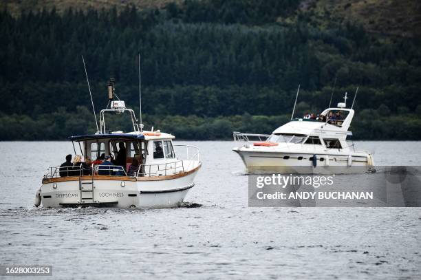 Loch Ness Research Project vessel 'Deepscan' takes monster hunters on a search trip on Loch Ness in the hope of spotting the elusive monster Nessie...