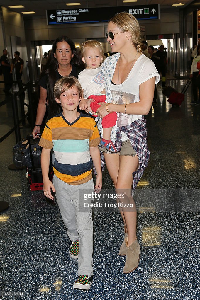 Kate Hudson Sighting At Miami International Airport - February 27, 2013