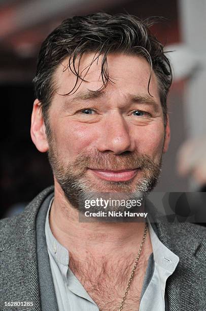 Mat Collishaw attends the launch of Dinos Chapman's album 'Luftbobler' at The Vinyl Factory Gallery on February 27, 2013 in London, England.