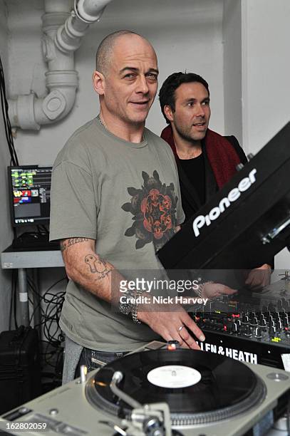 Dino Chapman attends the launch of Dinos Chapman's album 'Luftbobler' at The Vinyl Factory Gallery on February 27, 2013 in London, England.