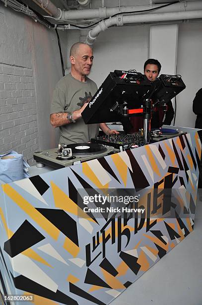 Dino Chapman attends the launch of Dinos Chapman's album 'Luftbobler' at The Vinyl Factory Gallery on February 27, 2013 in London, England.