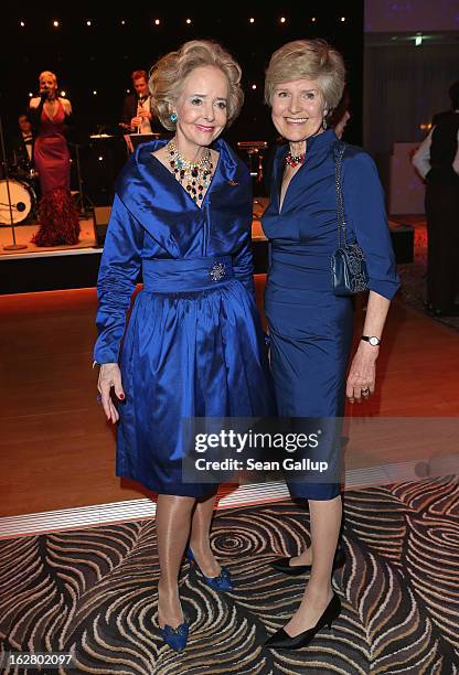 Isa von Hardenberg and Friede Springer attend grand opening of the Waldorf Astoria Berlin hotel on February 27, 2013 in Berlin, Germany.