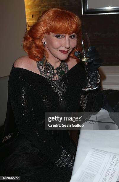 Romy Haag attends the grand opening of the Waldorf Astoria Berlin hotel on February 27, 2013 in Berlin, Germany.