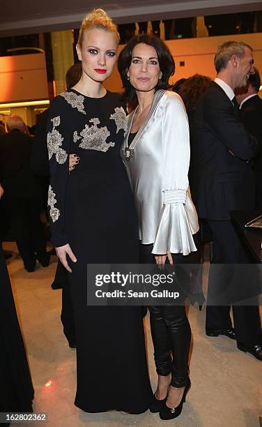 Franziska Knuppe and Gerit Kling attend the grand opening of the Waldorf Astoria Berlin hotel on February 27, 2013 in Berlin, Germany.