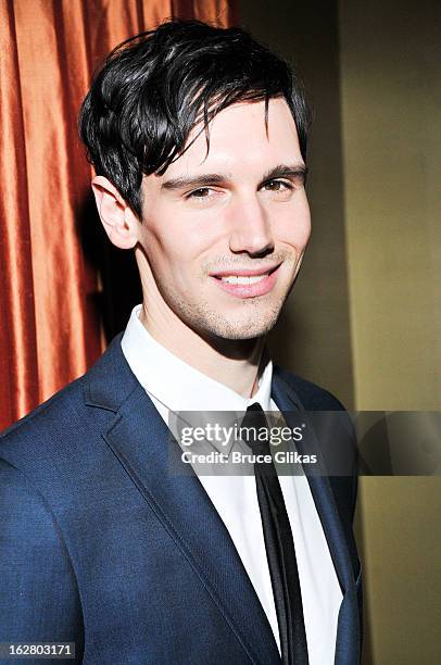 Cory Michael Smith attends the press preview for "Breakfast At Tiffany's" at The Carlyle Hotel Princess Diana Suite on February 27, 2013 in New York...