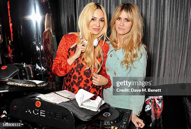 Zara Martin and Jade Williams aka Sunday Girl party in Wyld at W London Leicester Square after the NME Awards whilst drinking 'CIROC 'n' Roll'...