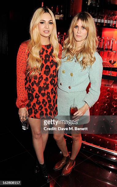 Zara Martin and Jade Williams aka Sunday Girl party in Wyld at W London Leicester Square after the NME Awards whilst drinking 'CIROC 'n' Roll'...