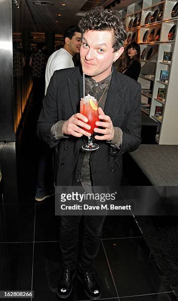 Mat Horne parties in Wyld at W London Leicester Square after the NME Awards whilst drinking 'CIROC 'n' Roll' cocktails on February 27, 2013 in...