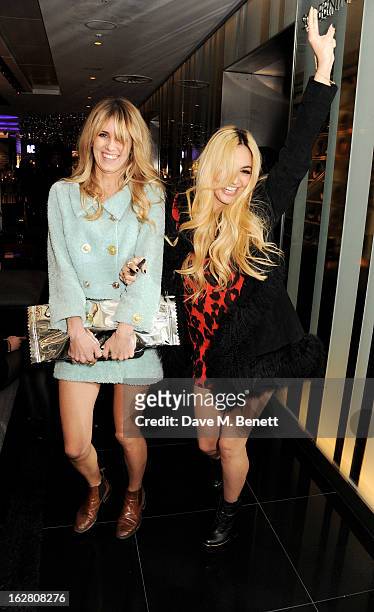 Jade Williams aka Sunday Girl and Zara Martin party in Wyld at W London Leicester Square after the NME Awards whilst drinking 'CIROC 'n' Roll'...