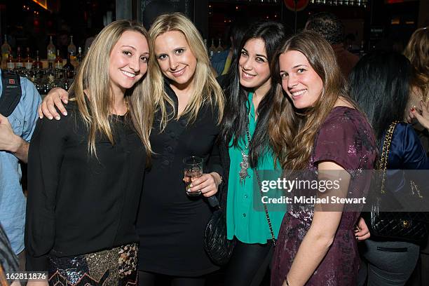 Alison Brod PR publicists Victoria Natenzon, Jessica Delguercio, Tanya Elm and Dani Levin attend The ONE Group's Ristorante Asellina celebrates two...