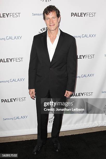 Dylan Walsh arrives to The Paley Center Honors Ryan Murphy With Inaugural PaleyFest Icon Award at The Paley Center for Media on February 27, 2013 in...