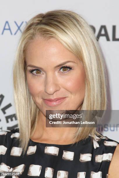 Leslie Grossman arrives to The Paley Center Honors Ryan Murphy With Inaugural PaleyFest Icon Award at The Paley Center for Media on February 27, 2013...