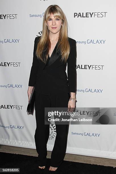 Lily Rabe arrives to The Paley Center Honors Ryan Murphy With Inaugural PaleyFest Icon Award at The Paley Center for Media on February 27, 2013 in...