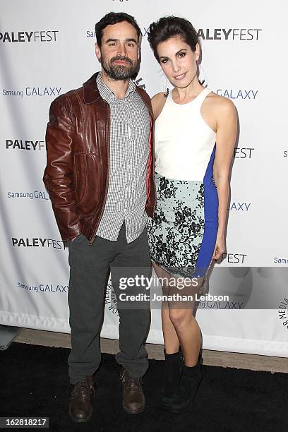 Jesse Bradford and Carly Pope arrive to The Paley Center Honors Ryan Murphy With Inaugural PaleyFest Icon Award at The Paley Center for Media on...