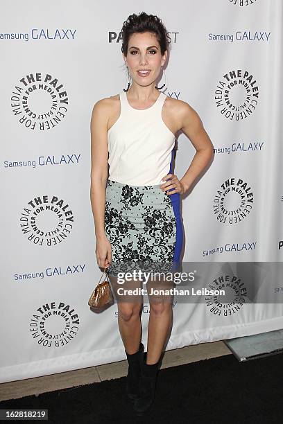 Carly Pope arrives to The Paley Center Honors Ryan Murphy With Inaugural PaleyFest Icon Award at The Paley Center for Media on February 27, 2013 in...