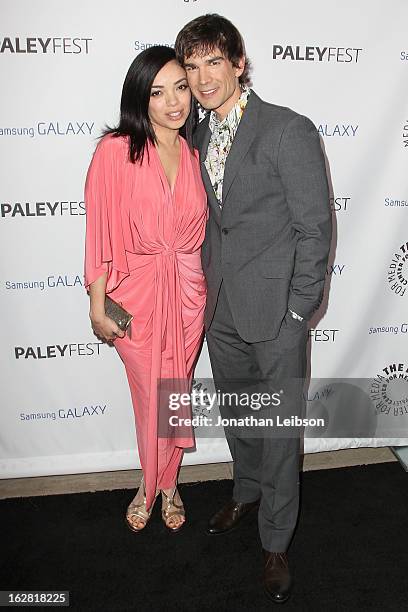 Anel Lopez Gorham and Christopher Gorham arrive to The Paley Center Honors Ryan Murphy With Inaugural PaleyFest Icon Award at The Paley Center for...