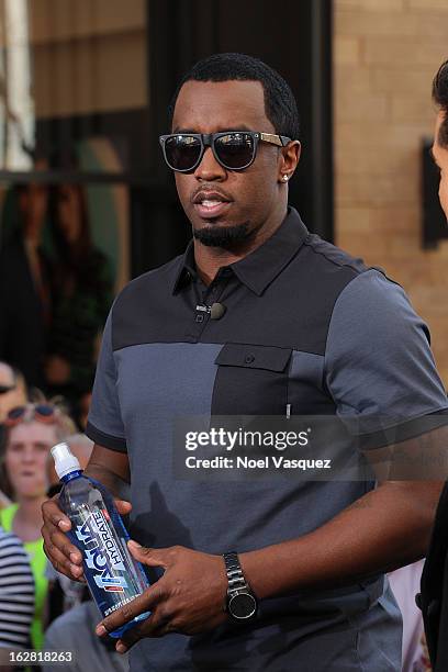 Sean Combs visits Extra at The Grove on February 27, 2013 in Los Angeles, California.